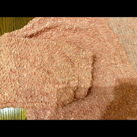 EUC boucle dusty rose Wild Fable super cute nubby cardigan - Picture 4 of 4